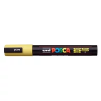 Dekormarker, 1,8-2,5 mm, UNI "Posca PC-5M", sárga