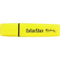Szövegkiemelő, 1-5 mm, VICTORIA OFFICE, "ColorLine", sárga