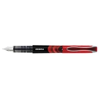 Töltőtoll, 0,6 mm, ZEBRA "Fountain pen", piros