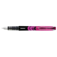 Töltőtoll, 0,6 mm, ZEBRA "Fountain pen", pink