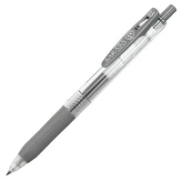 Zseléstoll, 0,33 mm, nyomógombos, ZEBRA "Sarasa Clip", szürke