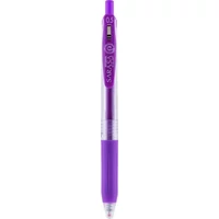 Zseléstoll, 0,33 mm, nyomógombos, ZEBRA "Sarasa Clip", lila