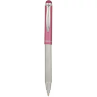 Golyóstoll, 0,24 mm, teleszkópos, rozsdamentes acél, pink tolltest, ZEBRA "Telescopic Metal Stylus", kék