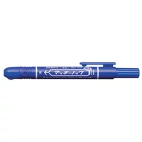 Alkoholos marker, 1,3 mm, nyomógombos, ZEBRA "Mckie Retractable", kék