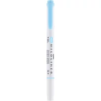 Szövegkiemelő, 1,0 / 3,5 mm, kétvégű, ZEBRA "Mildliner Fluorescent", kék