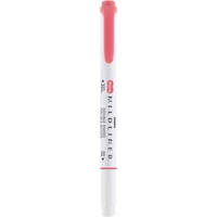 Szövegkiemelő, 1,0 / 3,5 mm, kétvégű ZEBRA "Mildliner Cool & Refined" piros
