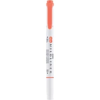 Szövegkiemelő, 1,0 / 3,5 mm, kétvégű, ZEBRA "Mildliner Warm", cinóber