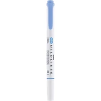 Szövegkiemelő, 1,0 / 3,5 mm, kétvégű ZEBRA "Mildliner Cool & Refined" kék