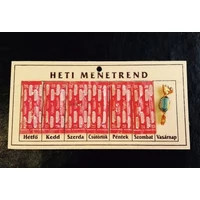 Heti menetrend - piros