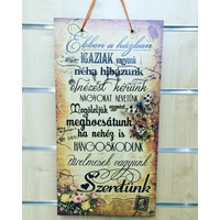 Dísztábla-Ebben a házban