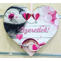 Fa szív - Szeretlek lufis
