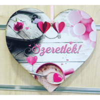 Fa szív - Szeretlek lufis - Szerelmes ajándékok - Valentin napi ajándékok
