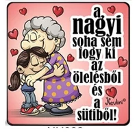Hűtőmágnes - A nagyi sohasem