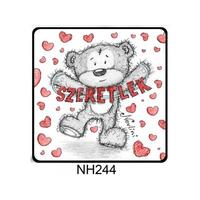 Hűtőmágnes - Szeretlek feliratos Nevlini  - Szerelmes ajándék - Valentin napi ajándék