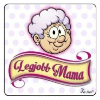 Hűtőmágnes - Legjobb Mama - Ajándék Nagymamának
