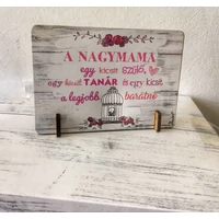 Kis fa tábla - A nagymama egy kicsit
