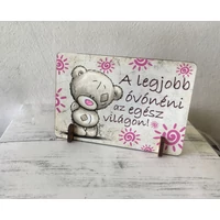 Kis fa tábla - A legjobb óvónén