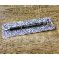 Gravírozott  toll - Legjobb keresztanya-szürke - Ajándék Keresztanyának