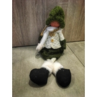 Lógó lábú-Kislány zöld sapkában - Ajándék ötlet karácsonyra
