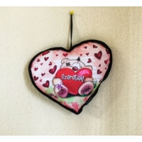 Kicsi szív párna-Pimi szeretlek - Szerelmes ajándék - Valentin napi ajándék