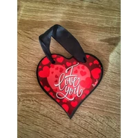 Szív tábla akasztóval-I Love you