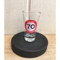 Pálinkás pohár - Boldog Születésnapot 70