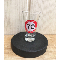 Pálinkás pohár - Boldog Születésnapot 70 - Ajándék ötlet születésnapra