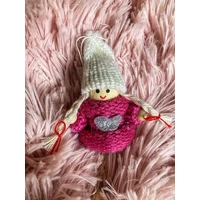Téli figura-Pink ezüst szí