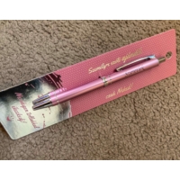 Gravírozott toll - Szeretlek rózsaszín - Szerelmes ajándék - Valentin napi ajándék