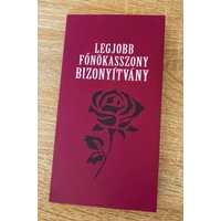 Bizonyítvány - Legjobb főnökasszony- Ajándék ötlet főnökasszonynak