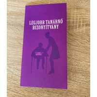 Bizonyítvány - Legjobb tanárn
