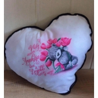 Nagy szív párna - Tulipános anya - Ajándék Anyukáknak - Anyák napi ajándék
