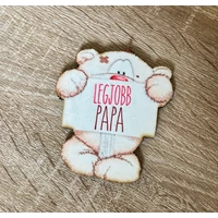 Forma Hűtőmágnes - Legjobb Papa Maci