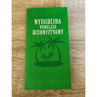 Bizonyítvány - Nyugdíjba vonulási
