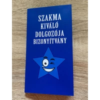 Bizonyítvány - Szakma kiváló dolgozója- Ajándék ötlet kollégának