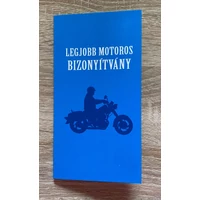 Bizonyítvány - Legjobb motoros - Ajándék ötlet motorosoknak