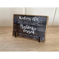 Kis fa tábla - Kedves Élet