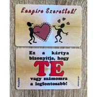 Kártya - Ennyire Szeretlek - Szerelmes ajándékok - Valentin napi ajándékok