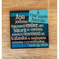 Hűtőmágnes A világ Legjobb Apukája - Ajándék Apának