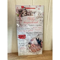 Dísztábla - Friss házasok