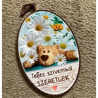 Edényalátét és fali kép - Macis