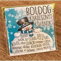 Hűtőmágnes -Hóember évente