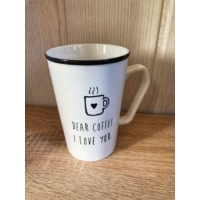 Bögre - Dear Coffee - fehér - Ajándékötlet kávékedvelőknek