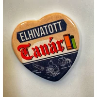 Kerámia hűtőmágnes  Elhivatott Tanár - Ajándék Tanárnak