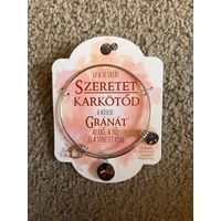 Színes köves karkötő - Gránát