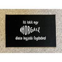 Lábtörlő-Itt lakik egy horgász…