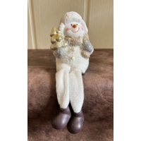 Lógó lábú hóember  figura-fenyővel - Ajándék ötlet karácsonyra