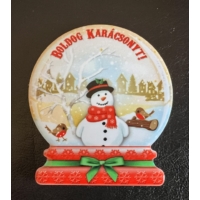 Karácsonyi hűtőmágnes Hóember- Ajándék ötlet karácsonyra