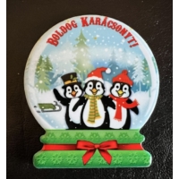 Karácsonyi hűtőmágnes Pingvin- Ajándék ötlet karácsonyra