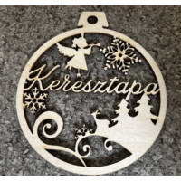 Karácsonyi Díszgömb - Keresztapa  -  Karácsonyi ajándék ötlet Keresztapának
